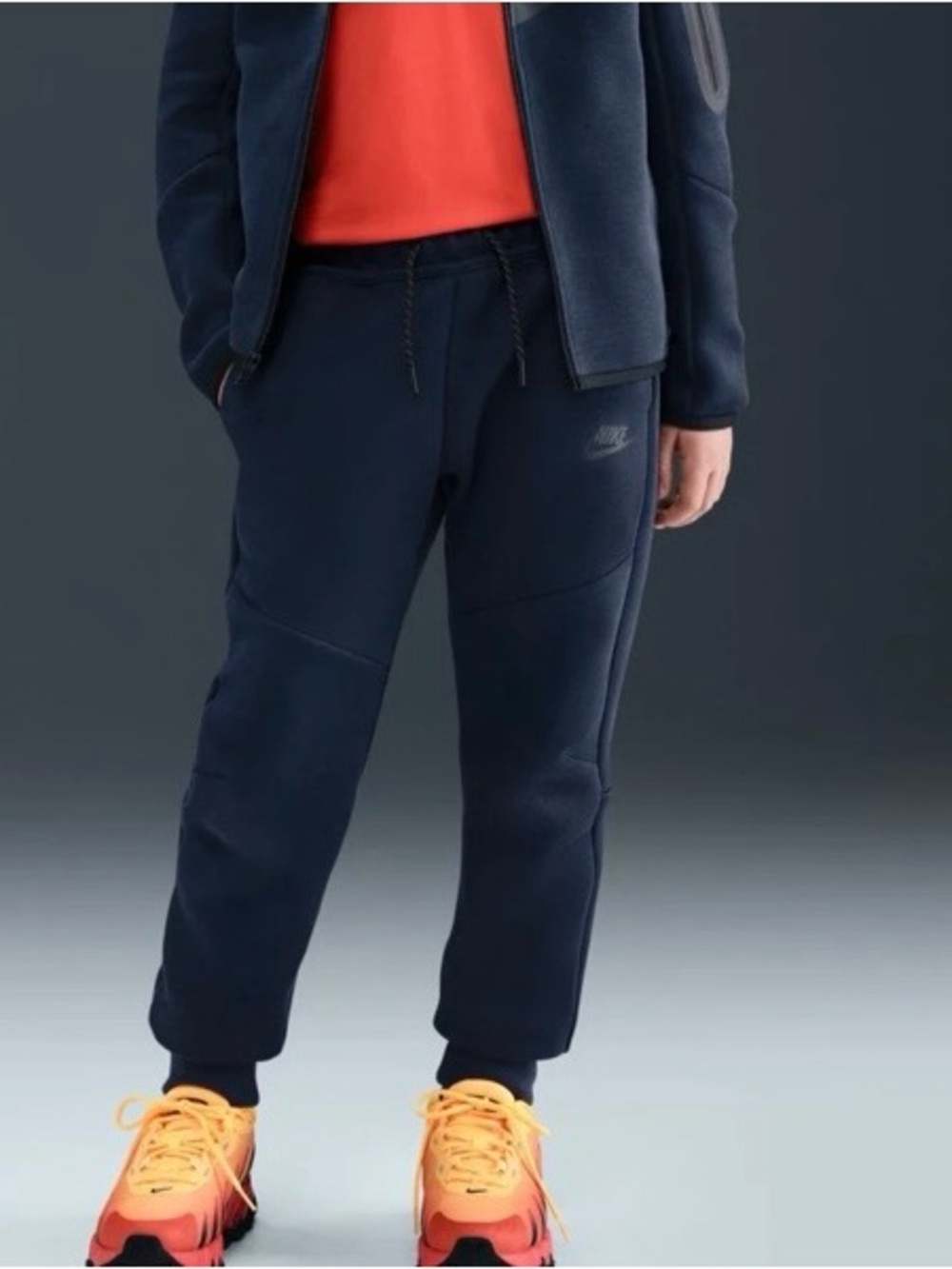 Nike Boys Tech Black Fleece Joggers
